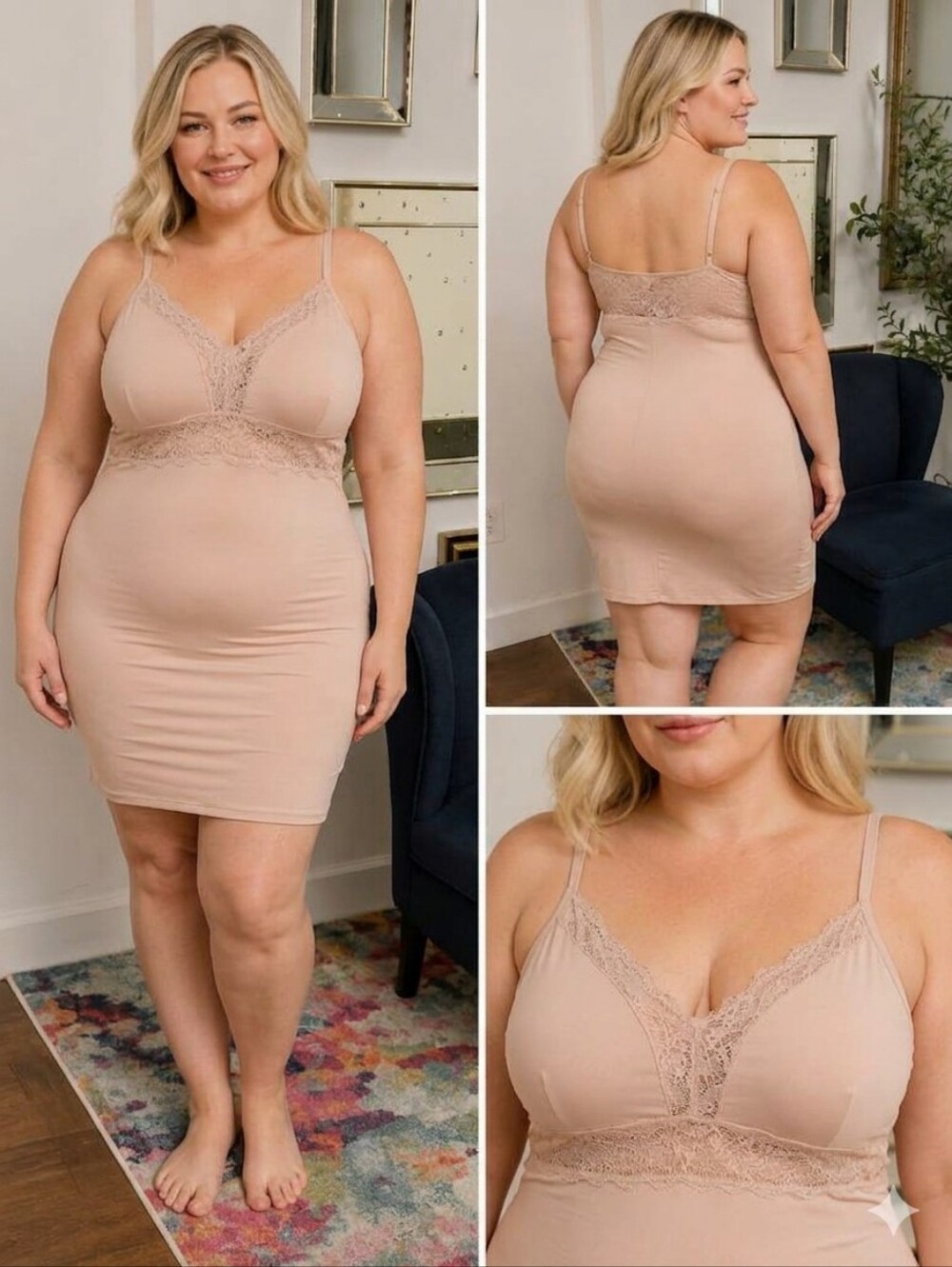 Elegant Lace Trim Slip